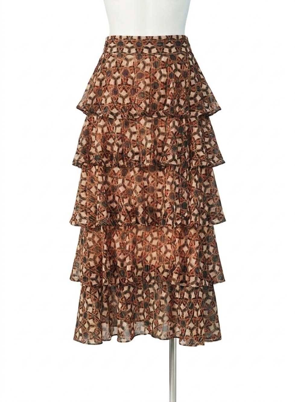 NEW MARIE OLIVER adler skirt in peppercorn latice